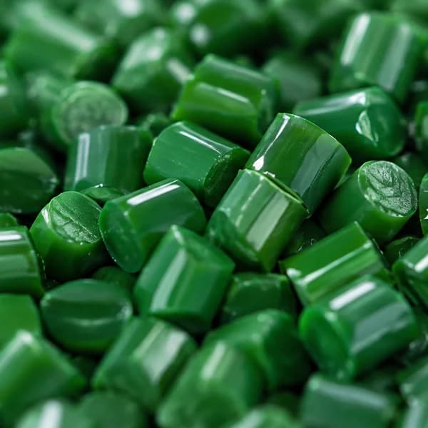 Green color masterbatch granules
