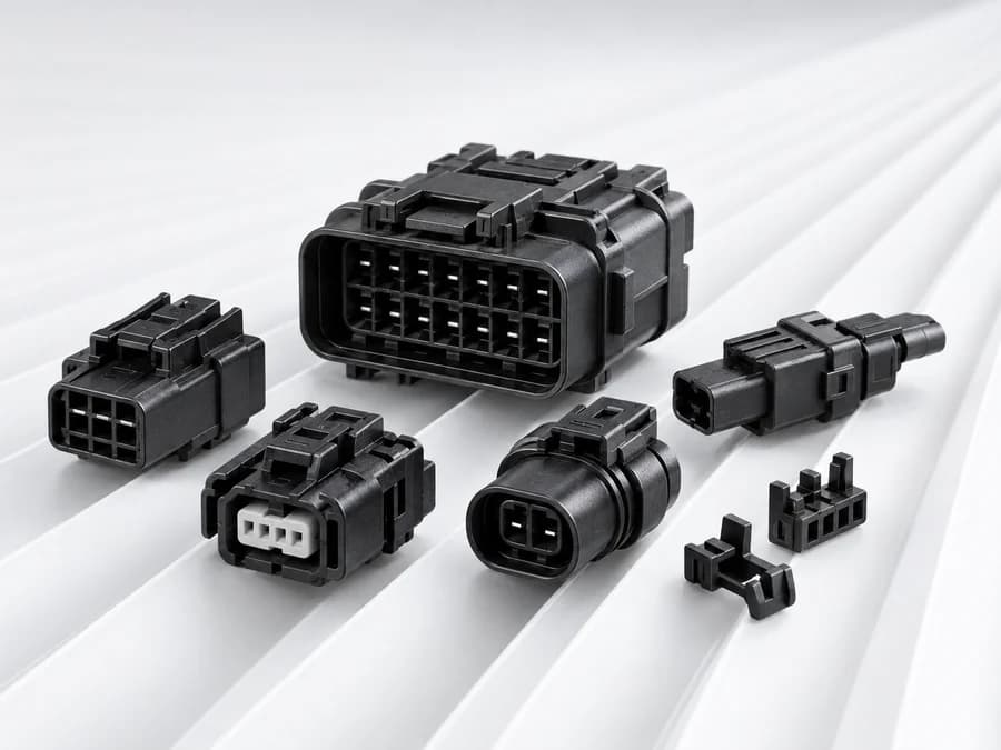 Black electrical connectors