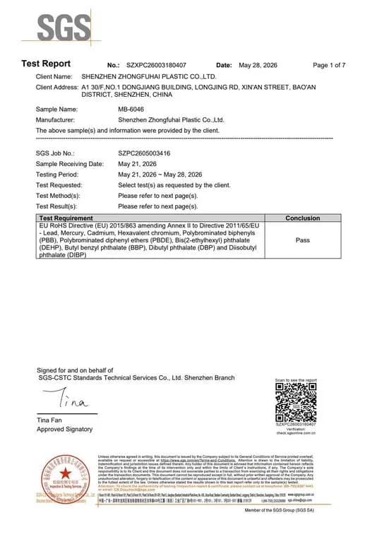 EU RoHS 2.0 test report for ZFH-6046