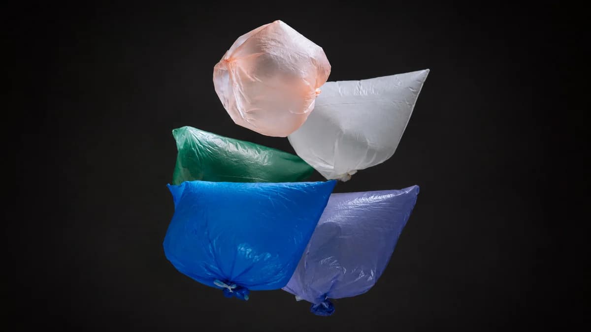 Colored PE film bags