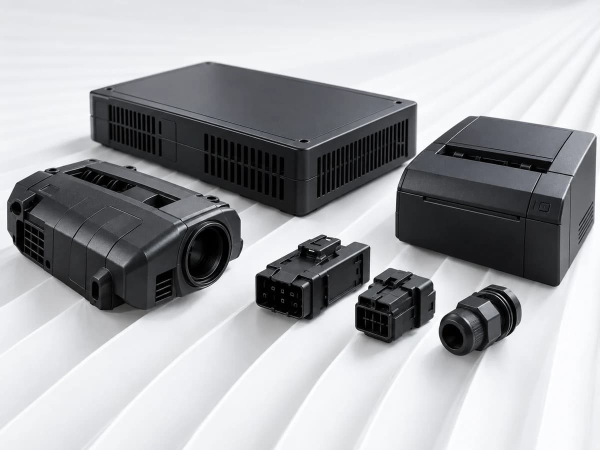Black electronic device housings