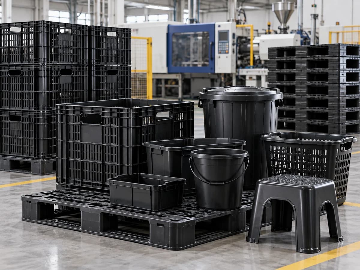 Crates, pallets and household products