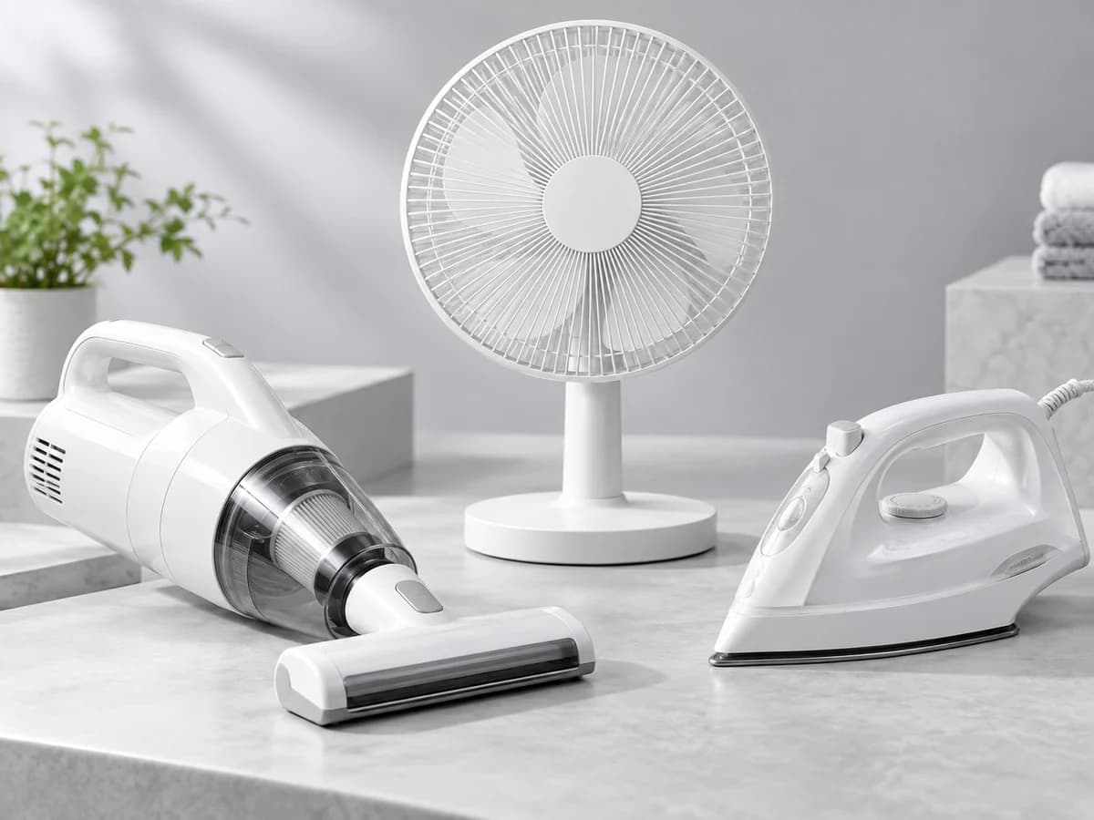 White air fryer, kettle and humidifier